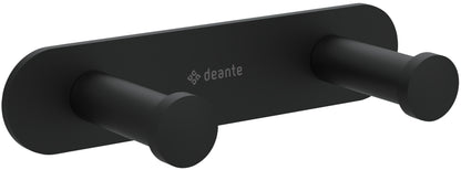 Deante JASMIN Handtuchhaken verdeckte Befestigung doppelt Schwarz