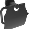 Deante JASMIN Toilettenpapierhalter mit Deckel zur Wandmontage Schwarz