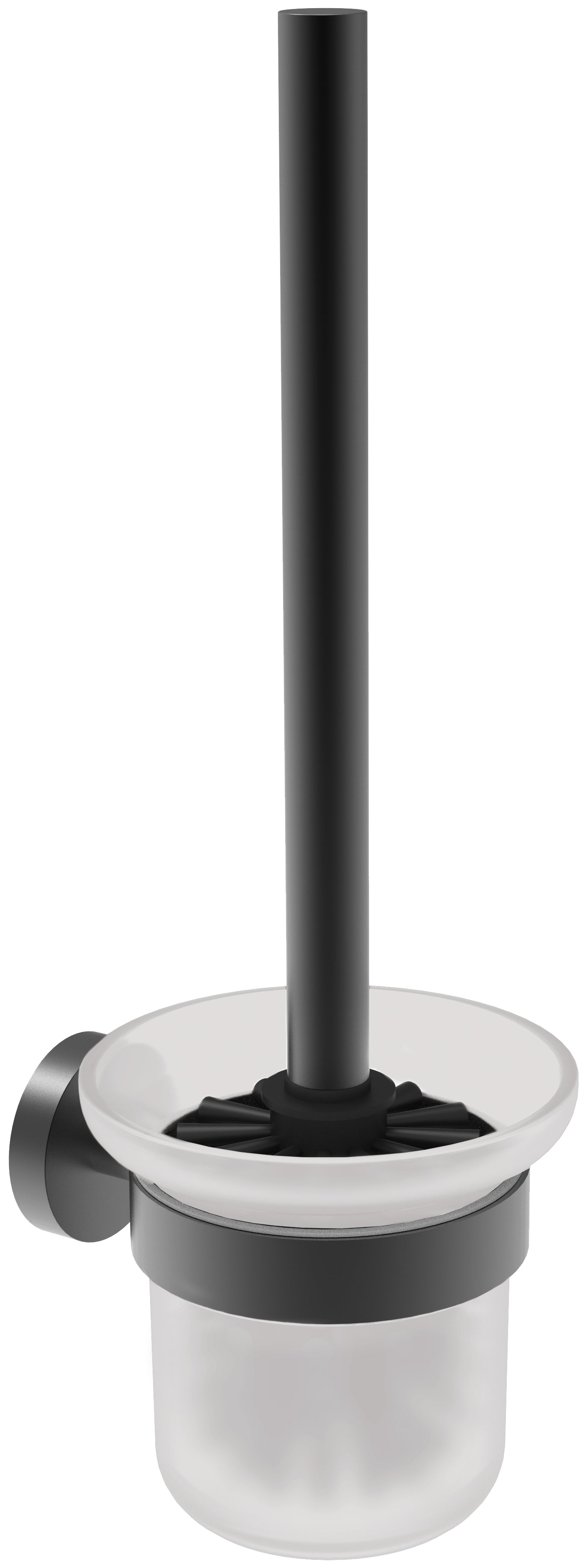 Deante SILIA WC-Garnitur mit Toilettenbürste Wandmontage Schwarz