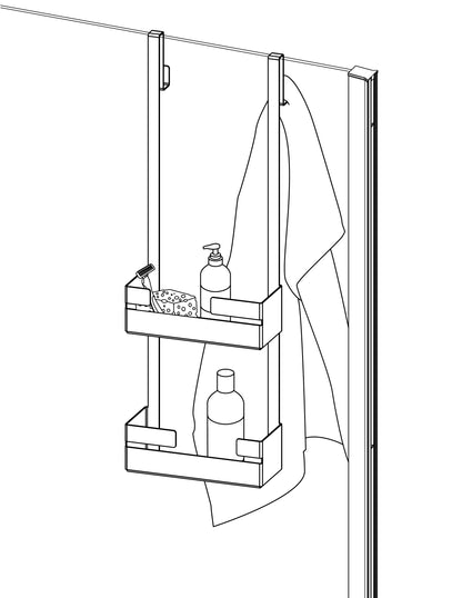 Deante MOKKO-C Ablage Hängeregal für Duschkabine Schwarz