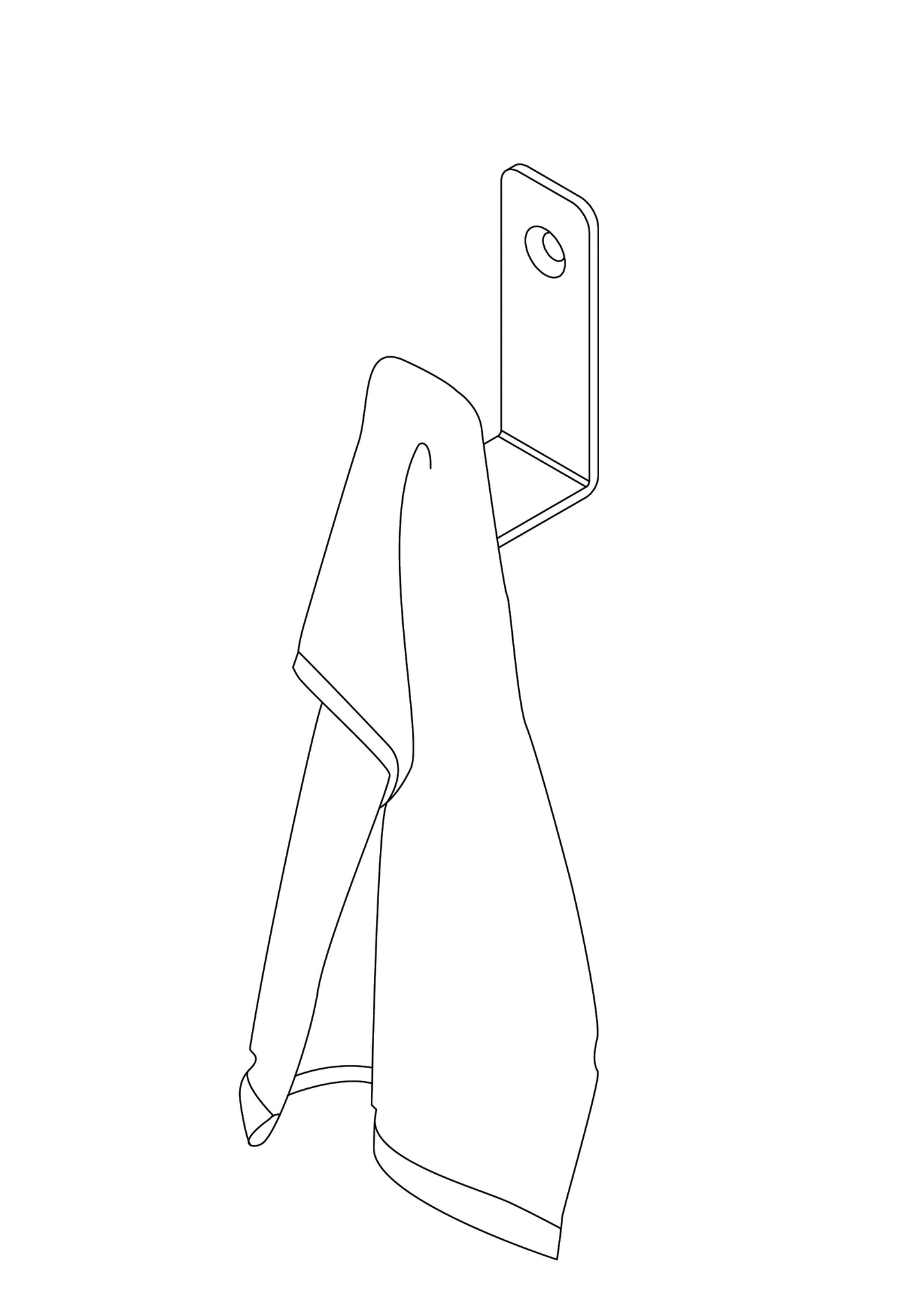 Deante MOKKO Wandhaken Handtuchhaken Bademantelhaken einzeln Schwarz