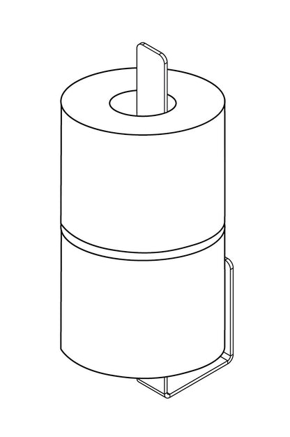 Deante MOKKO Reservepapierhalter Ersatzrollenhalter Schwarz
