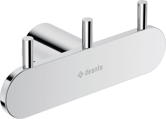 Deante ROUND Handtuchhaken Bademantelhaken dreifach Chrom