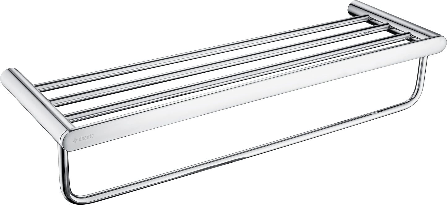 Deante ROUND Badablage mit Handtuchstange Chrom