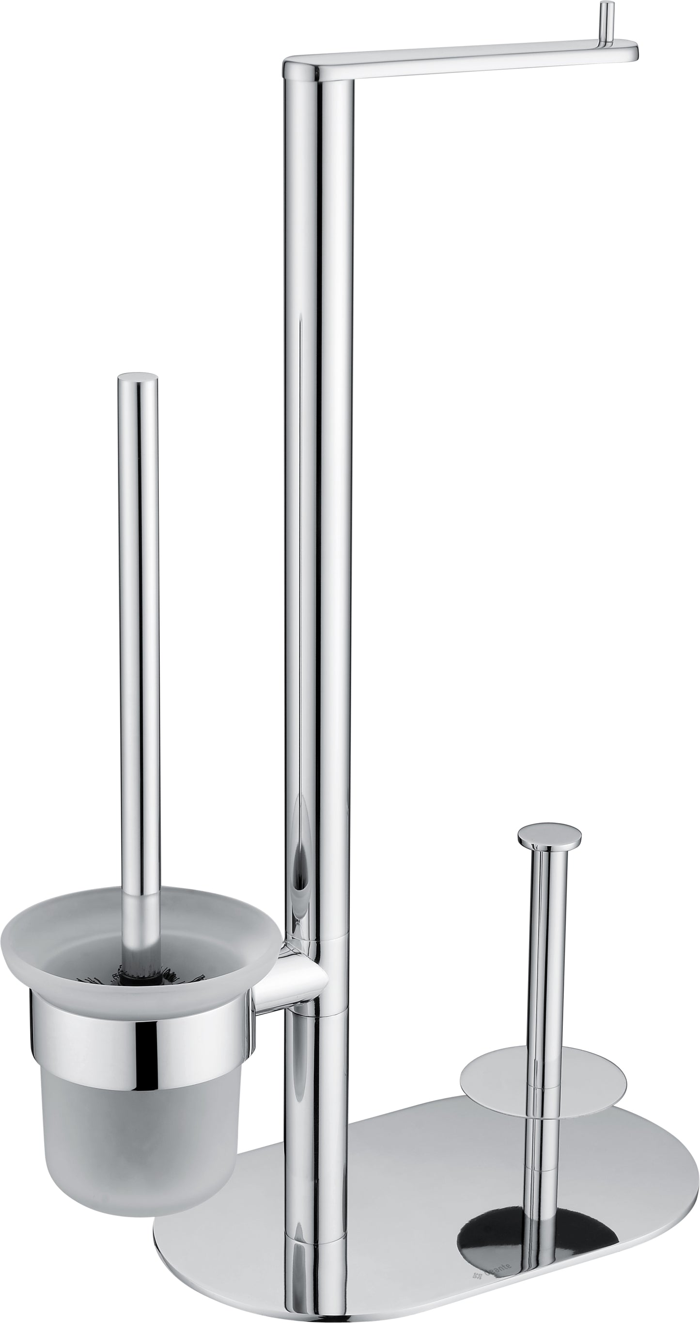 Deante ROUND WC-Bürstengarnitur mit Papierhalter (3-in-1) Chrom