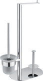 Deante ROUND WC-Bürstengarnitur mit Papierhalter (3-in-1) Chrom