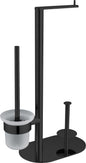 Deante ROUND WC-Bürstengarnitur mit Papierhalter (3-in-1) Schwarz