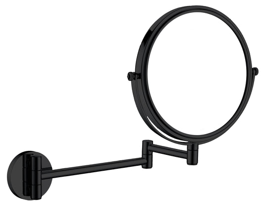 Deante ROUND Kosmetikspiegel mit beweglichem Arm zur Wandmontage Schwarz