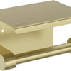 Deante ROUND Design-Toilettenpapierhalter mit Ablage Gold gebürstet