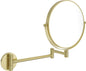 Deante ROUND Kosmetikspiegel mit beweglichem Arm zur Wandmontage Gold gebürstet