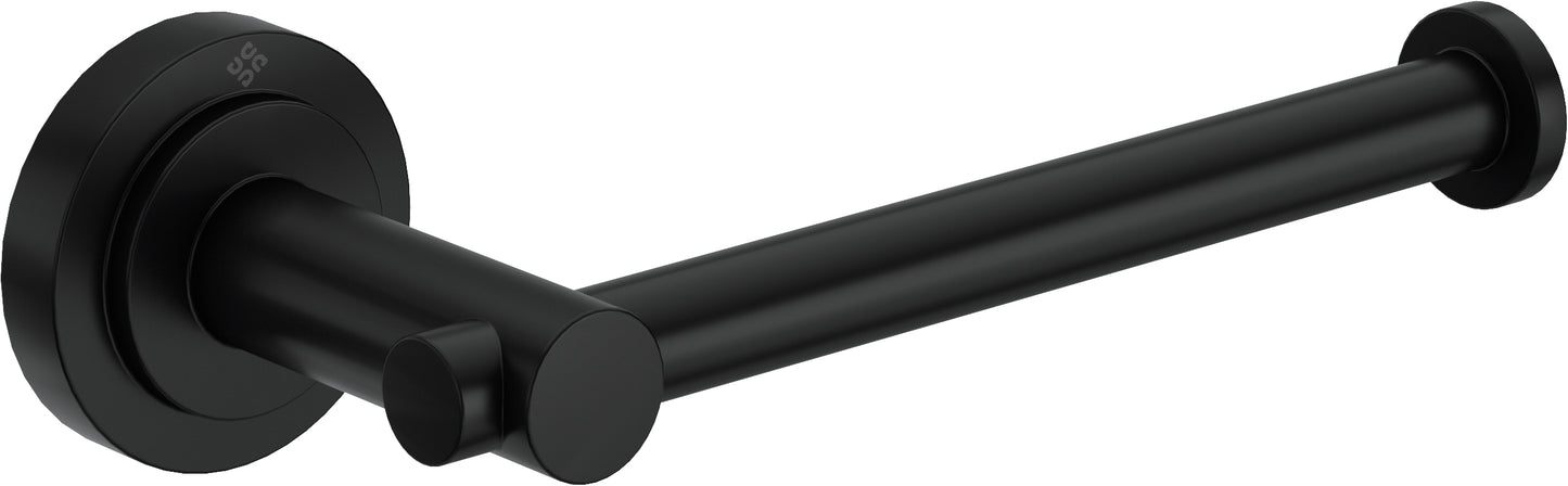 Deante TEMISTO Toilettenpapierhalter im Retro-Stil zur Wandmontage Schwarz