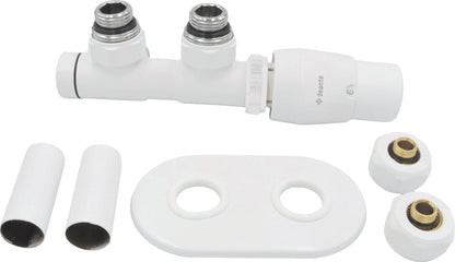 Deante SILIA Thermostatventil für Badheizkörper & Handtuchwärmer rechts Weiß