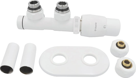 Deante SILIA Thermostatventil für Badheizkörper & Handtuchwärmer rechts Weiß