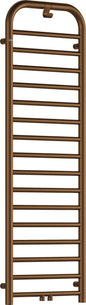 Deante SILIA Badheizkörper Handtuchwärmer Höhe 157 cm Braun matt