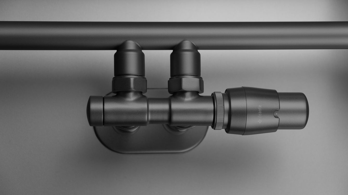 Deante SILIA Badheizkörper Handtuchwärmer Höhe 121 cm Titanium matt