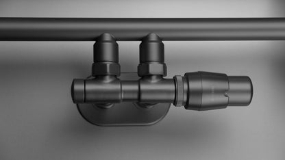 Deante SILIA Badheizkörper Handtuchwärmer Höhe 157 cm Titanium matt