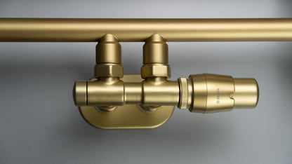 Deante SILIA Badheizkörper Handtuchwärmer Höhe 121 cm Gold matt