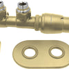 Deante SILIA Thermostatventil für Badheizkörper & Handtuchwärmer rechts Gold matt