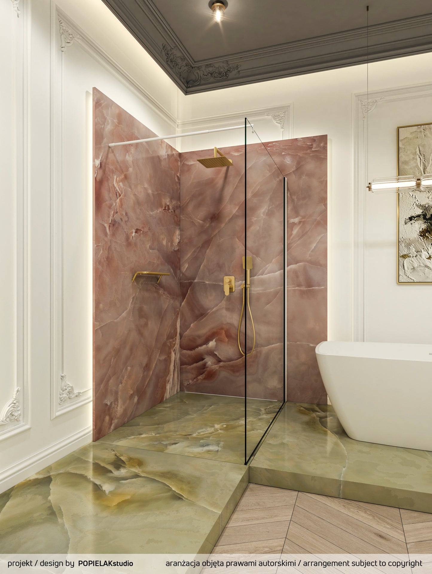 Deante KERRIA PLUS Walk-In Duschwand 120 x 200 cm Chrom