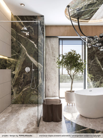 Deante ALPINIA Acryl-Badewanne freistehend oval 170 cm Weiß