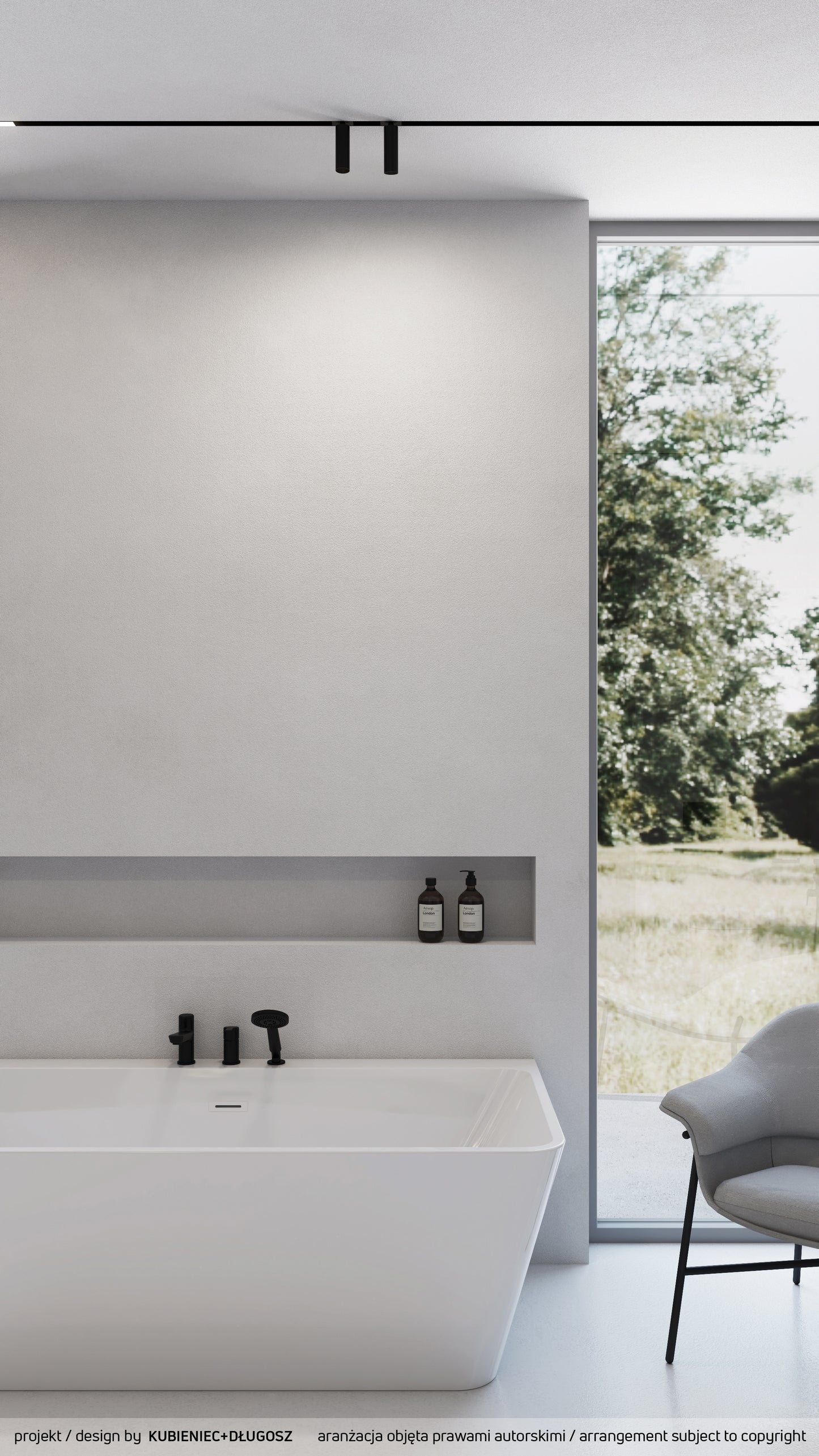 Deante HIACYNT Acryl-Badewanne Wand-/freistehend rechteckig 160 cm Weiß