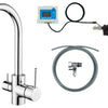 Deante Küchenarmatur mit Filtersystem für Trinkwasser Komplettset Bogen-Auslauf Chrom