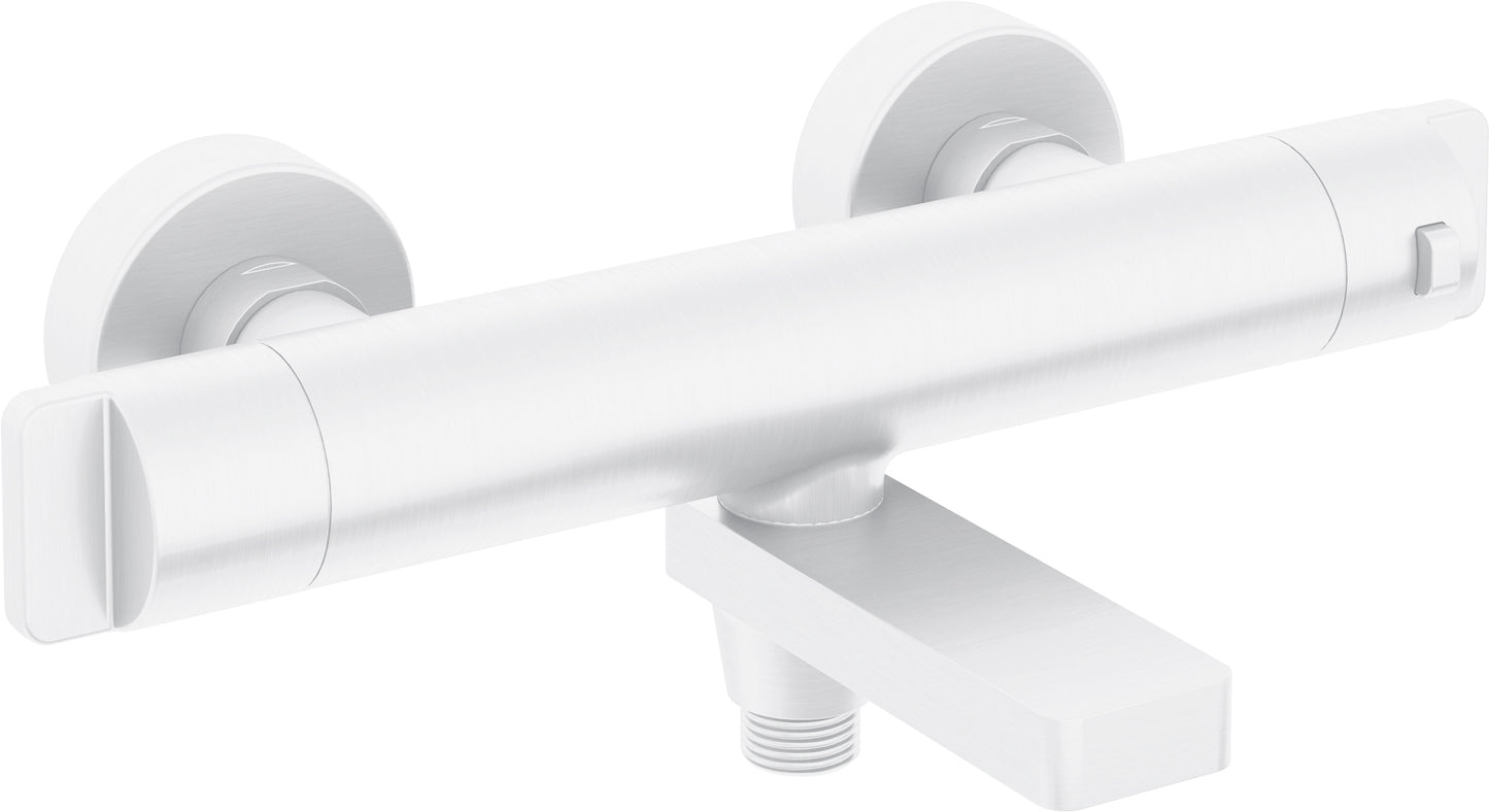 Deante THERM Badewannenarmatur mit Thermostat klappbar Weiß