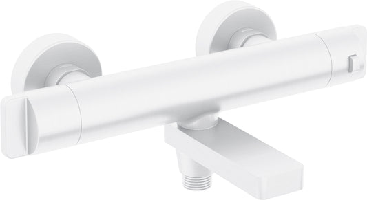 Deante THERM Badewannenarmatur mit Thermostat klappbar Weiß