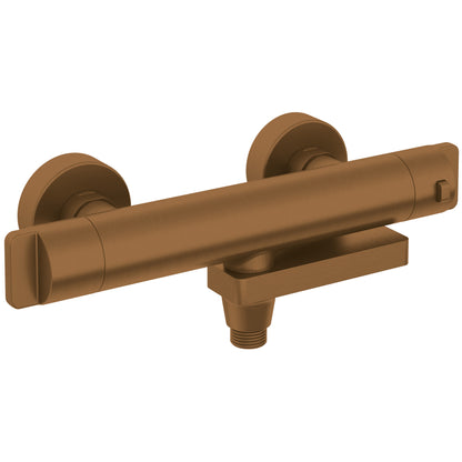 Deante THERM Badewannenarmatur mit Thermostat klappbar Bronze gebürstet