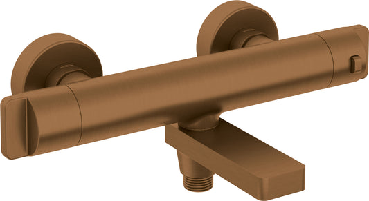 Deante THERM Badewannenarmatur mit Thermostat klappbar Bronze gebürstet