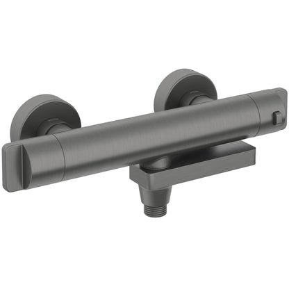 Deante THERM Badewannenarmatur mit Thermostat klappbar Titanium