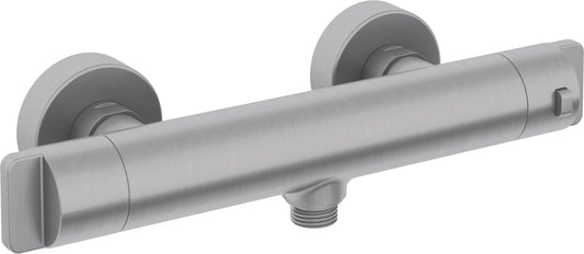 Deante THERM Duscharmatur mit Thermostat 38 °C Sperre Stahl gebürstet