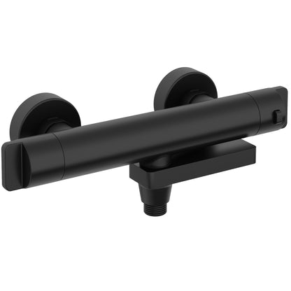 Deante THERM Badewannenarmatur mit Thermostat klappbar Schwarz