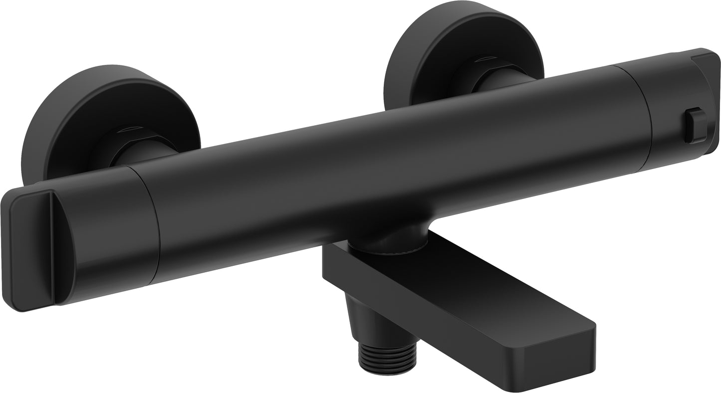 Deante THERM Badewannenarmatur mit Thermostat klappbar Schwarz