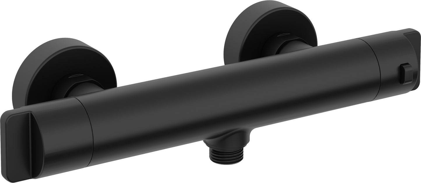 Deante THERM Duscharmatur mit Thermostat 38 °C Sperre Schwarz