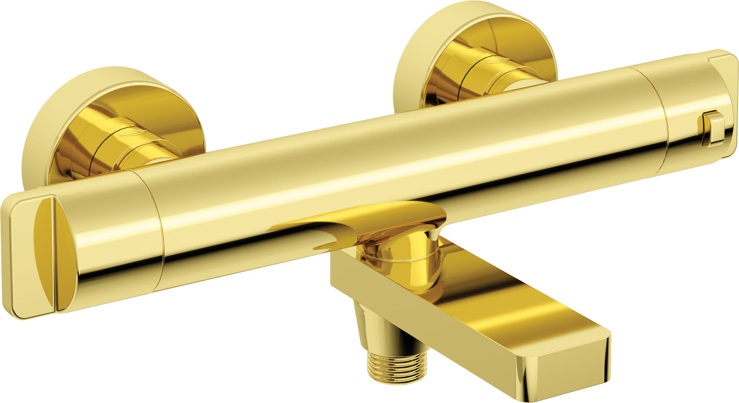 Deante THERM Badewannenarmatur mit Thermostat klappbar Gold