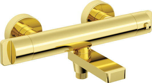 Deante THERM Badewannenarmatur mit Thermostat klappbar Gold