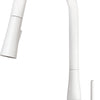 Deante LUKRECJA Spültischarmatur mit ausziehbarer Brause (2 Strahlarten) Weiß