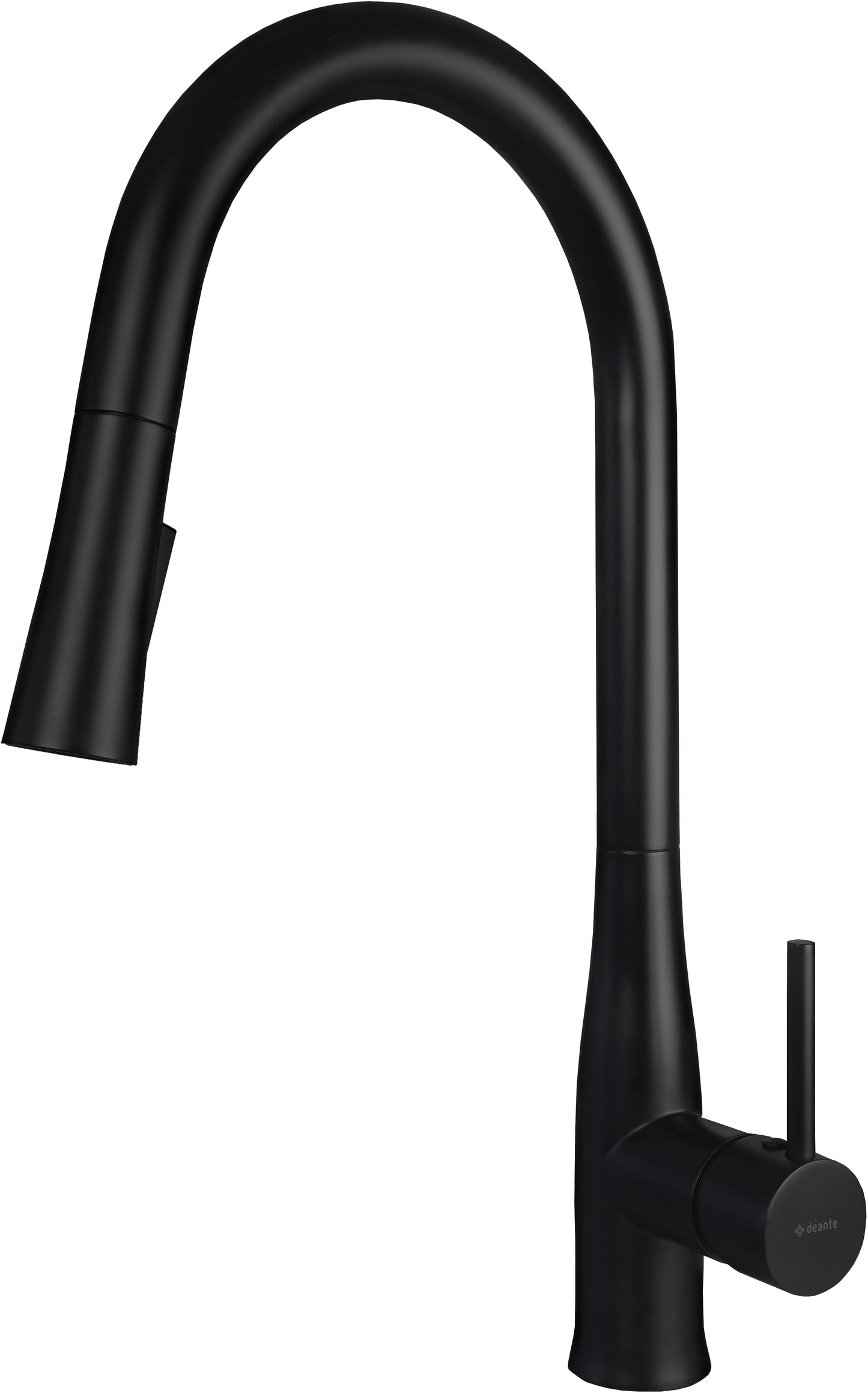 Deante LUKRECJA Spültischarmatur mit ausziehbarer Brause (2 Strahlarten) Schwarz
