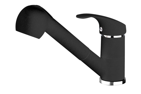 Deante PEPE Küchenarmatur mit ausziehbarer Handbrause (2 Strahlarten) Graphit