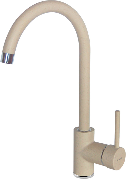 Deante NEMEZJA Küchenarmatur mit Einhebelmischer hoher Auslauf Sand