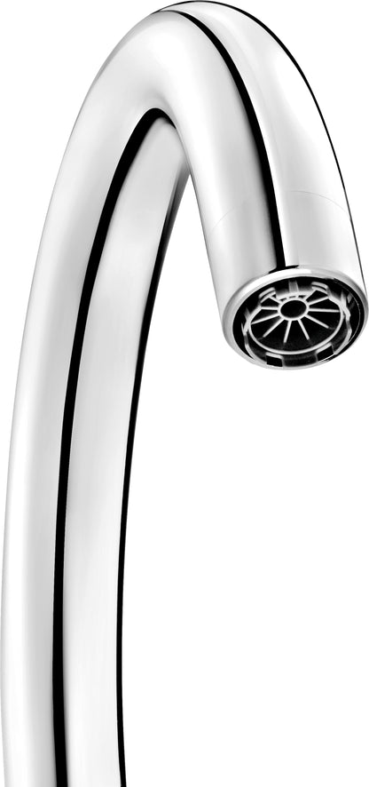 Deante Niederdruck-Küchenarmatur für Durchlauferhitzer 3-Wege hoher Auslauf Chrom