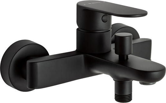 Deante ALPINIA Einhebel-Badewannenarmatur Aufputz Schwarz