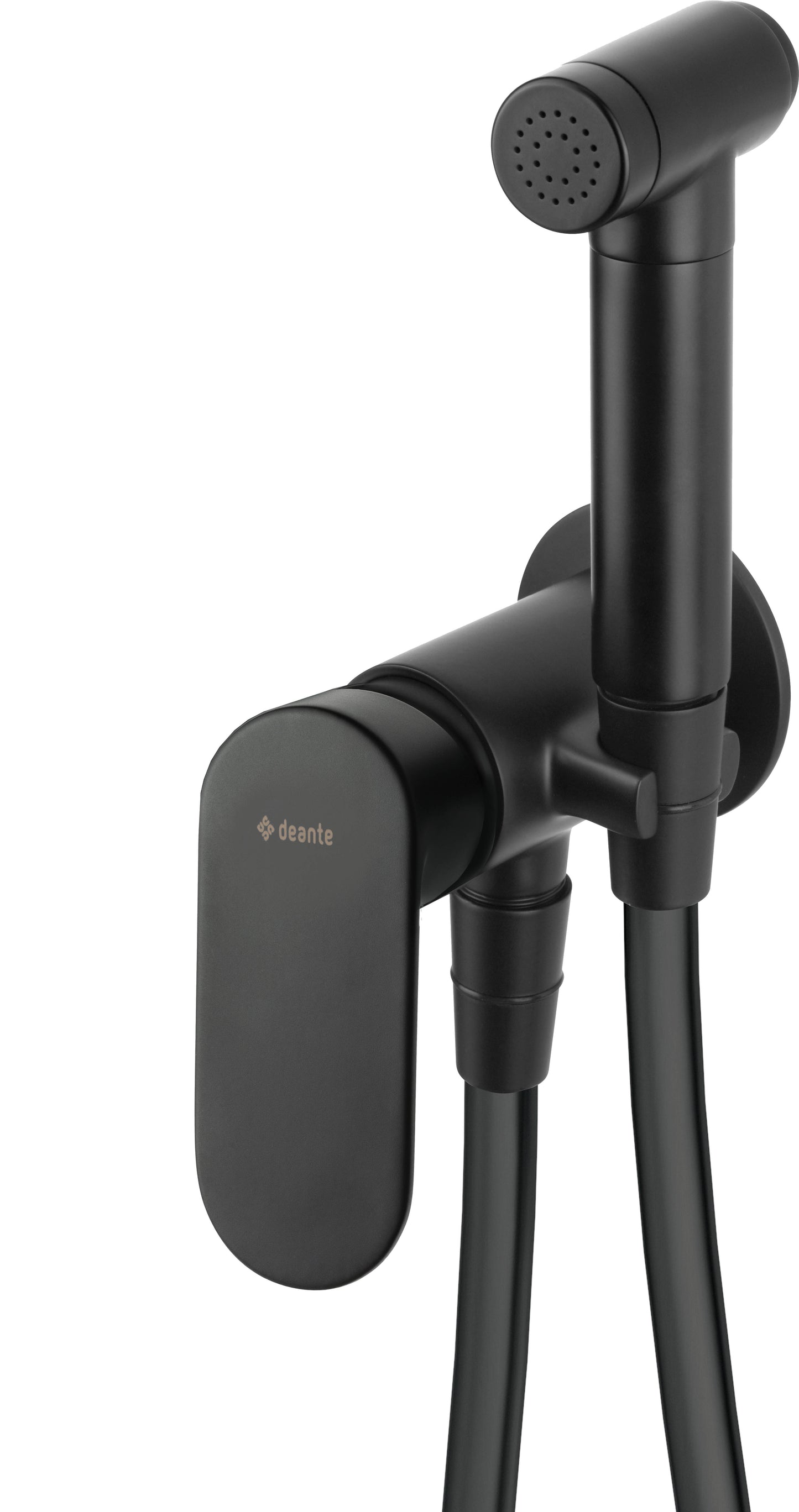 Deante ALPINIA Bidetarmatur Handbrause-Set wassersparend Schwarz