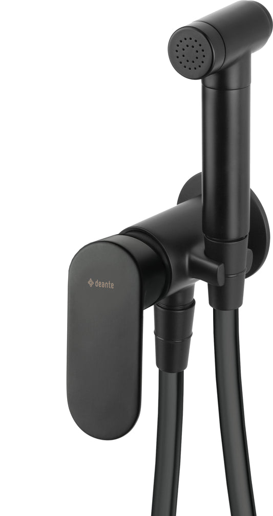 Deante ALPINIA Bidetarmatur Handbrause-Set wassersparend Schwarz