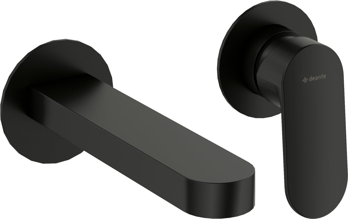 Deante ALPINIA 2-Loch Unterputz-Waschbeckenarmatur Einhebelmischer Schwarz