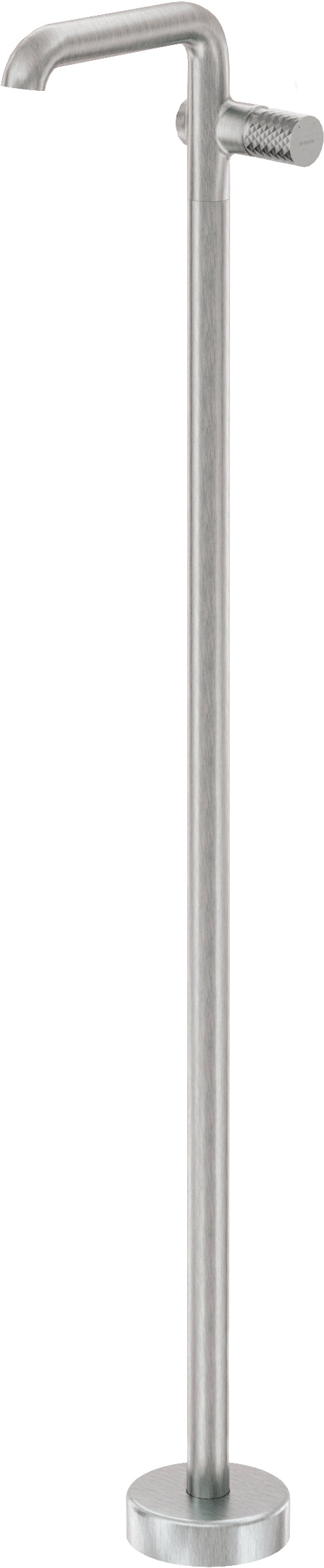 Deante SILIA HEXA Design-Waschtischarmatur freistehend Stahl gebürstet