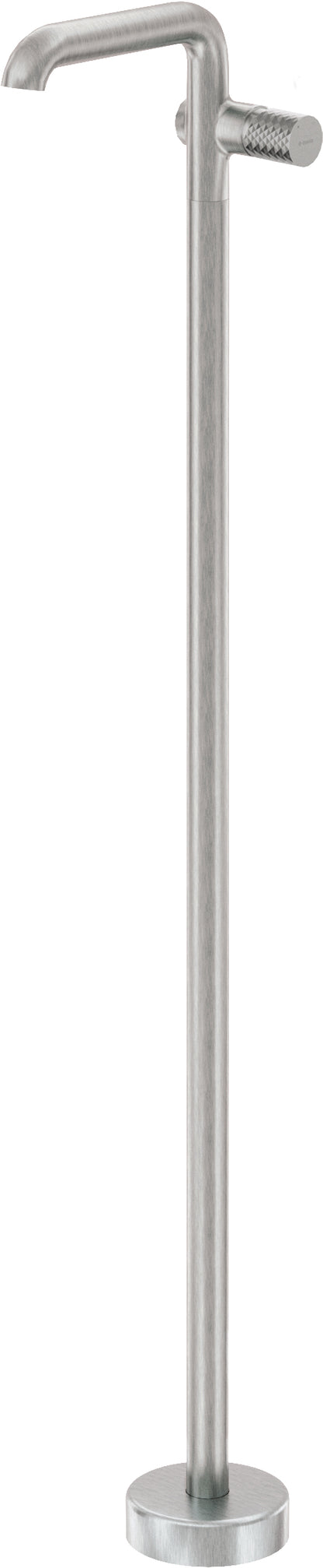 Deante SILIA HEXA Design-Waschtischarmatur freistehend Stahl gebürstet