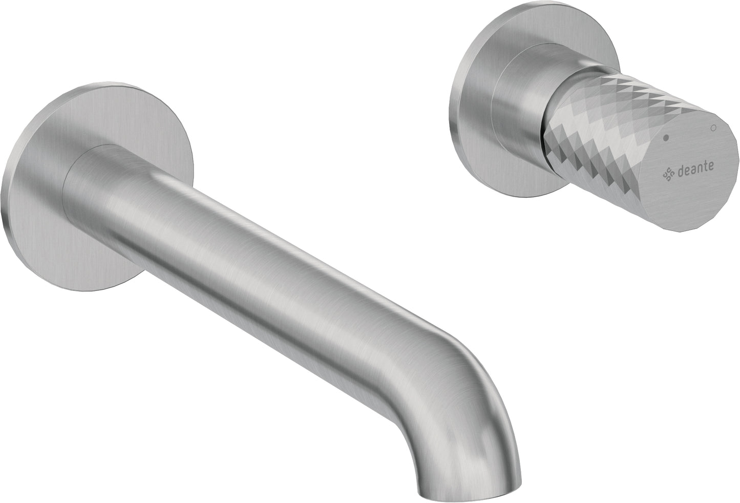 Deante SILIA HEXA Design-Waschtischarmatur Unterputz Stahl gebürstet