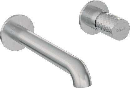 Deante SILIA HEXA Design-Waschtischarmatur Unterputz Stahl gebürstet